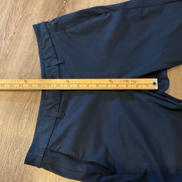 Lululemon - Commission Classic Fit Flat Front Pants - Navy Blue - Men’s 32x32 - Picture 13 of 16